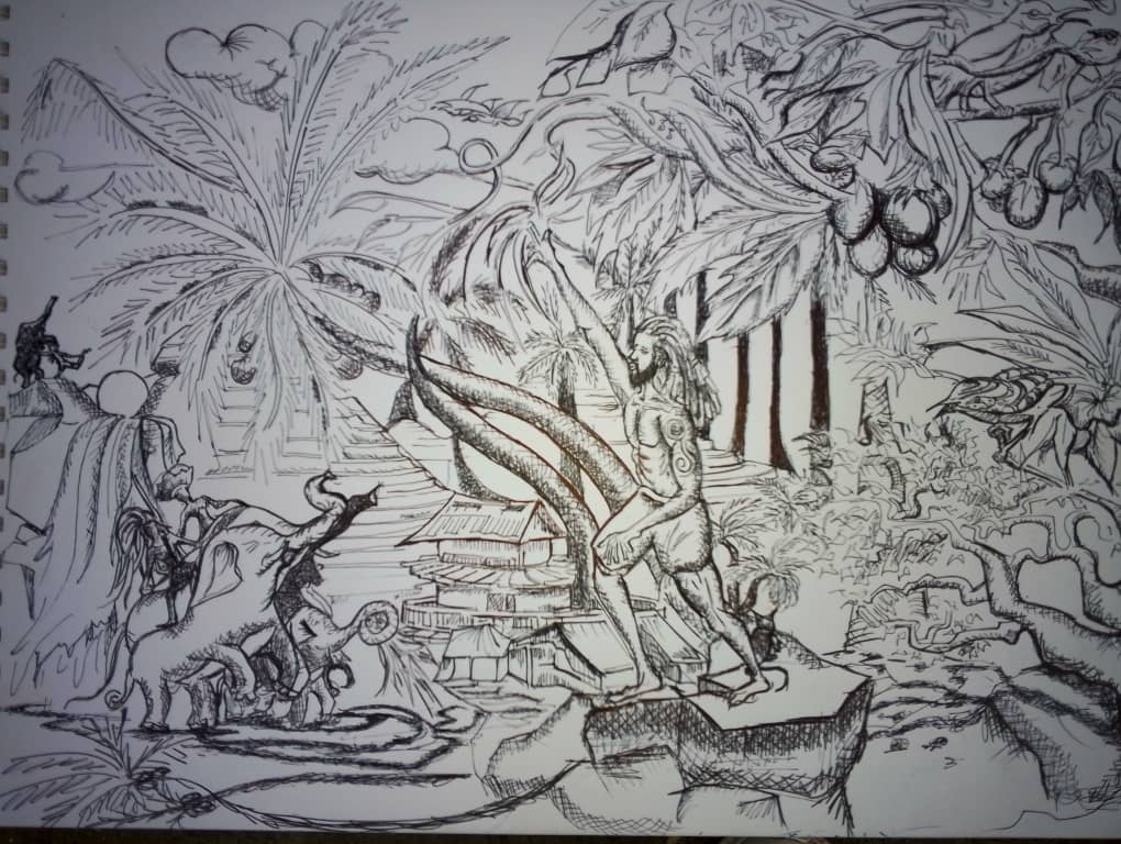 Garden Study, artwork by Soji